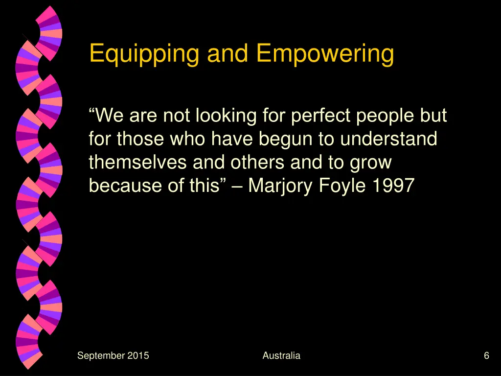 equipping and empowering