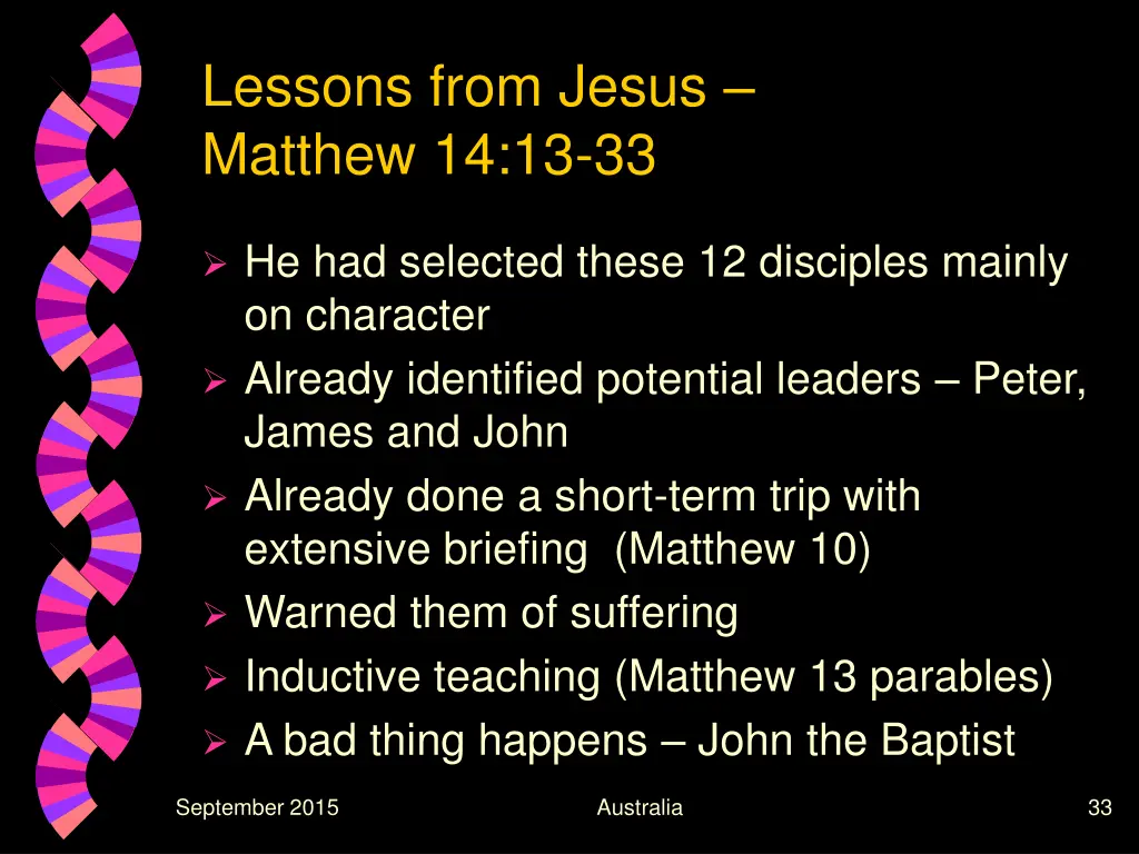 lessons from jesus matthew 14 13 33