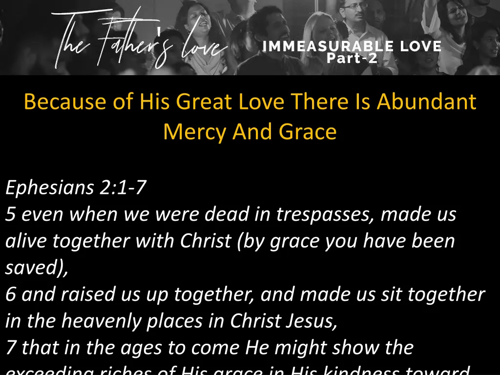 because of his great love there is abundant mercy 2