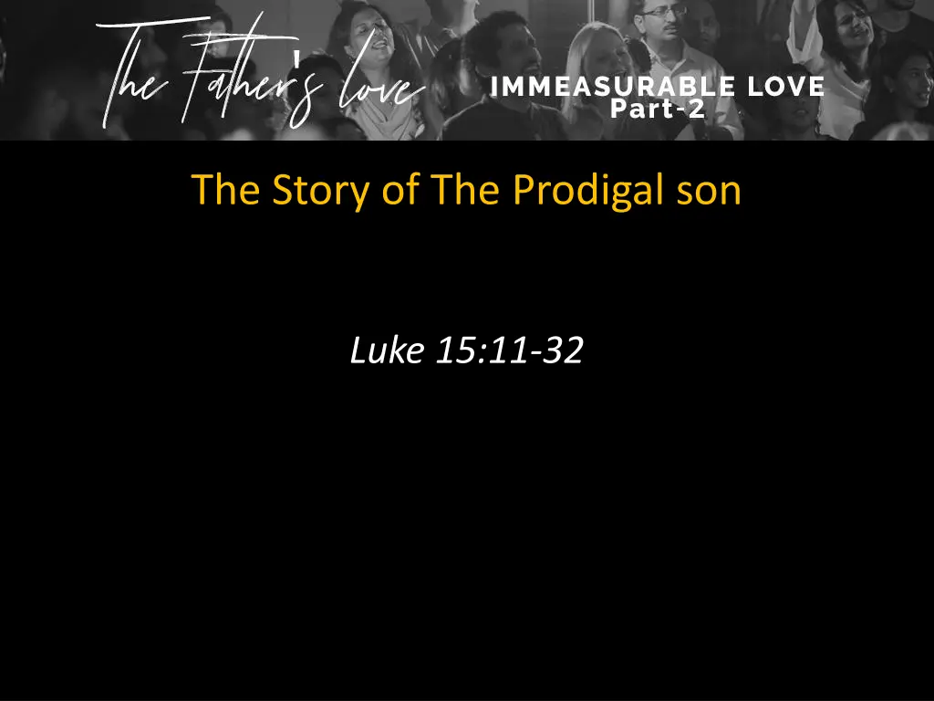 the story of the prodigal son