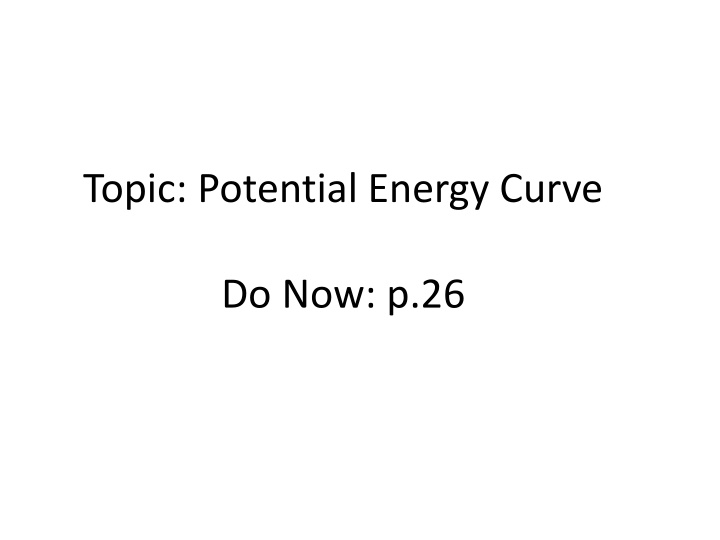 topic potential energy curve