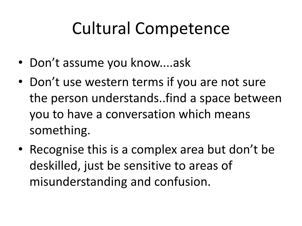 cultural competence