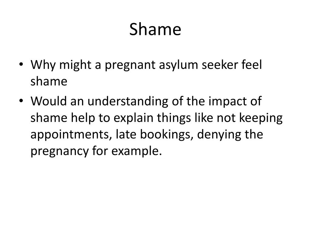 shame