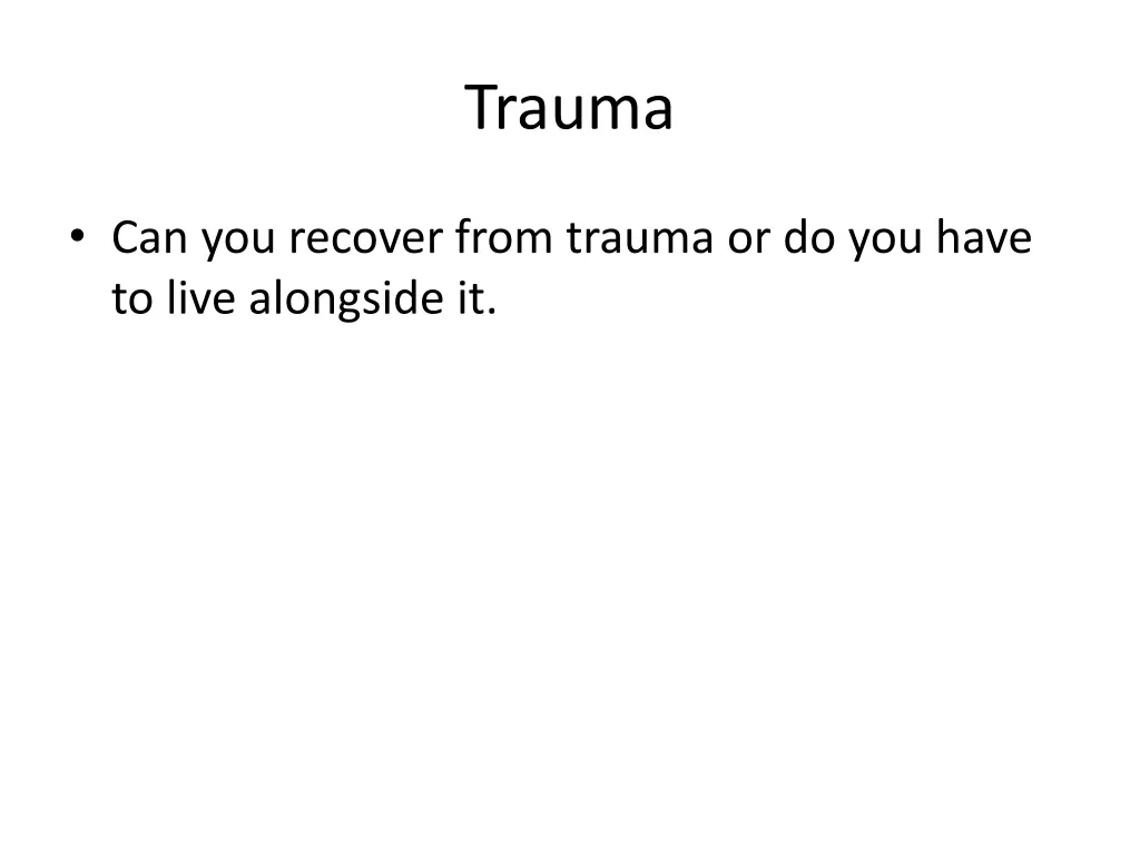 trauma