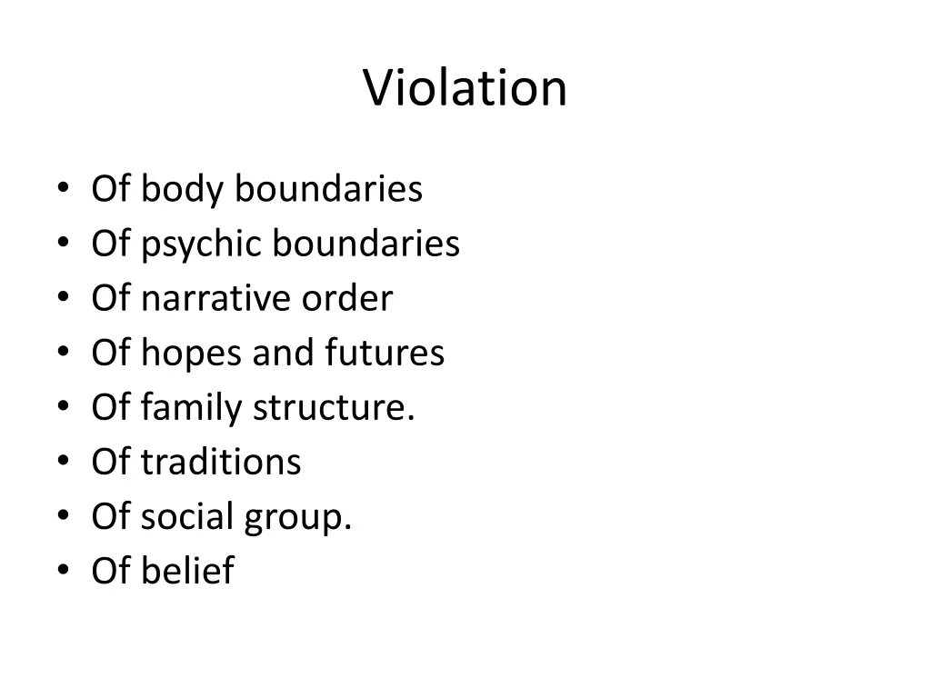 violation