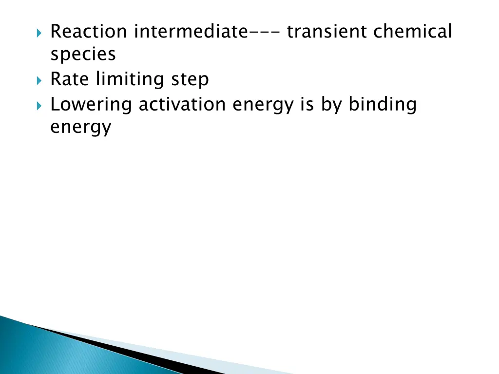 reaction intermediate transient chemical species
