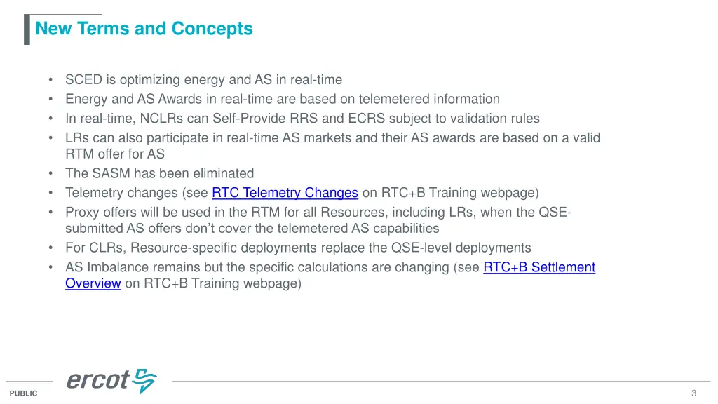 new terms and concepts