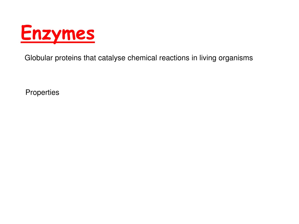 enzymes