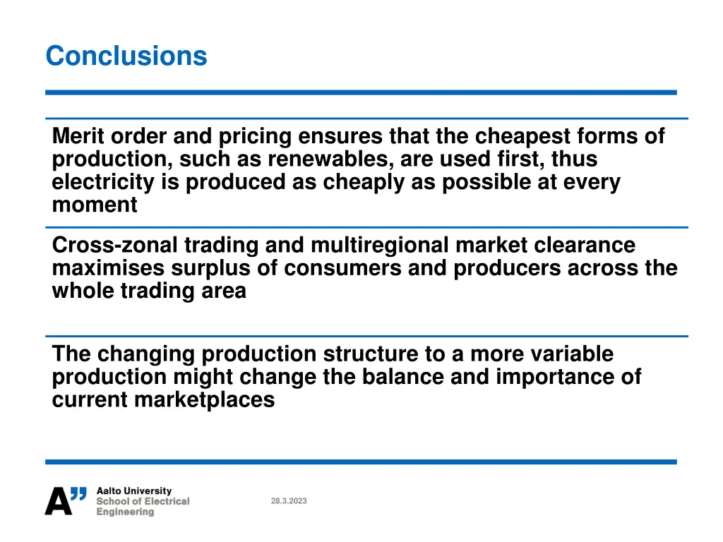 conclusions