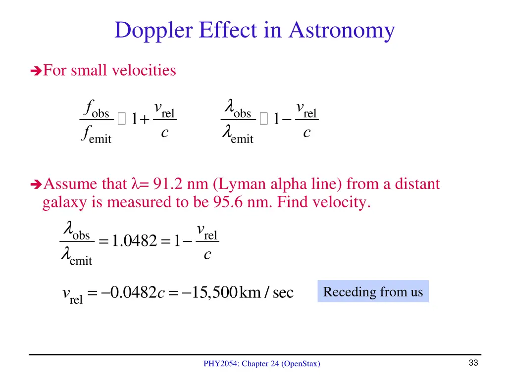doppler effect in astronomy 1