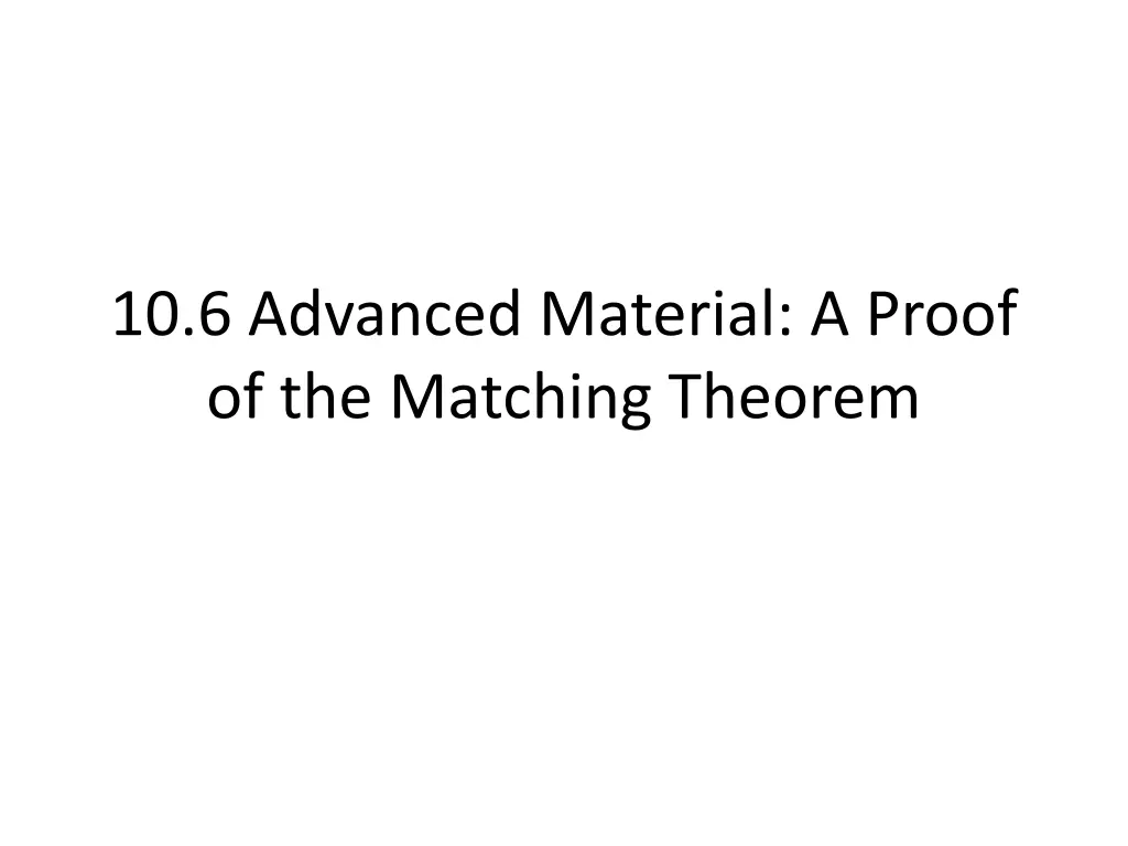 10 6 advanced material a proof of the matching