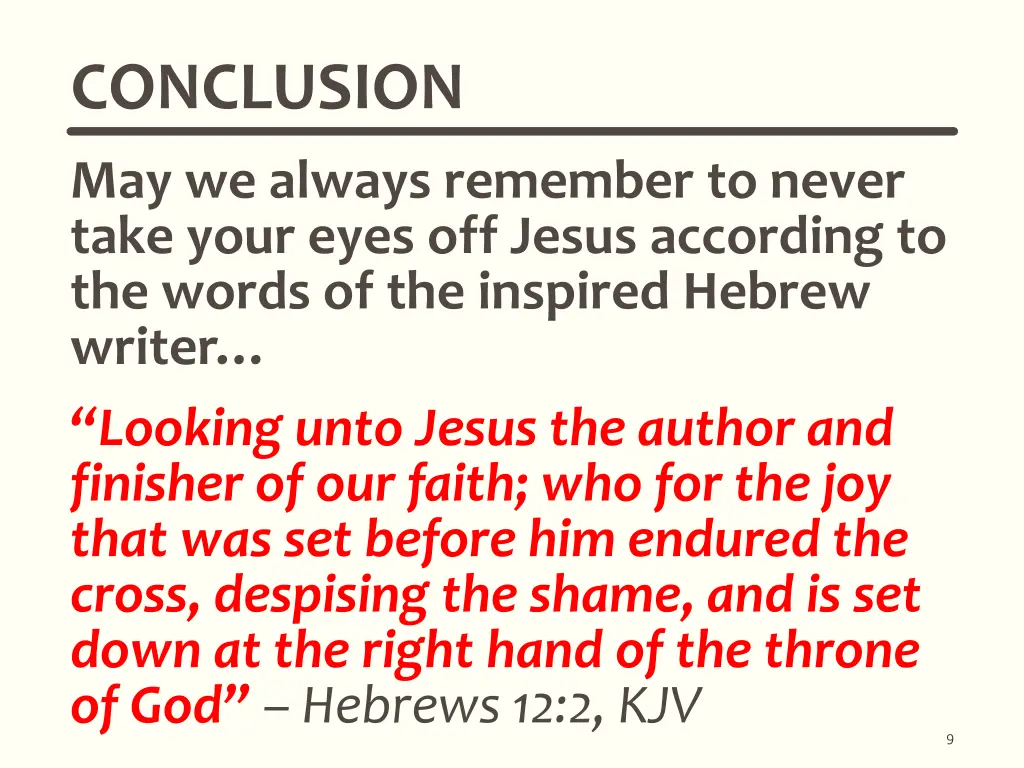 conclusion