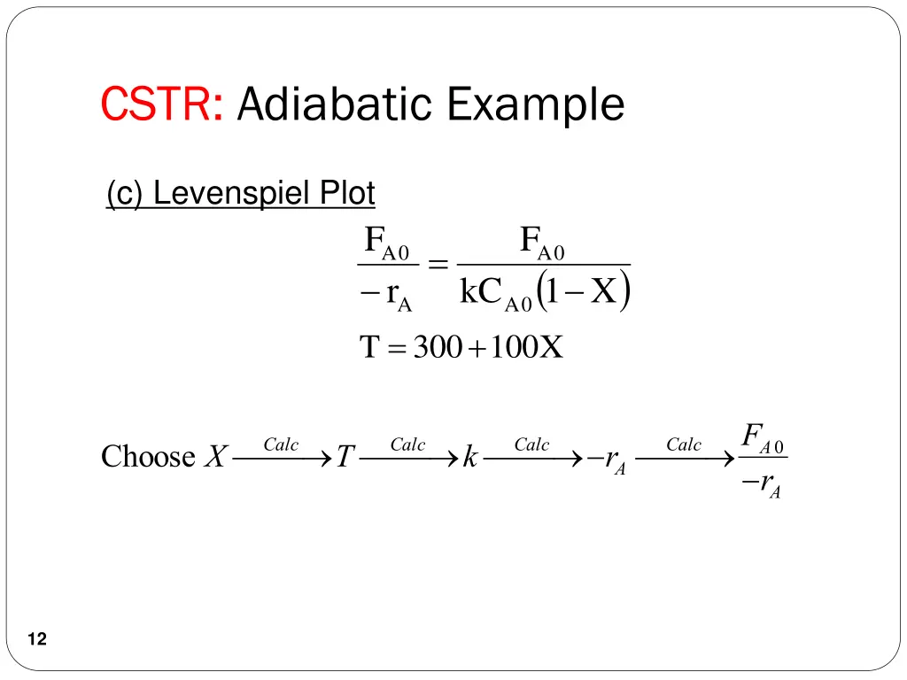 cstr adiabatic example 6