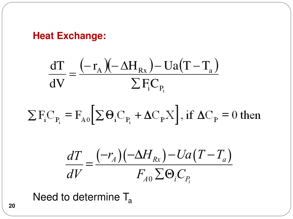 heat exchange