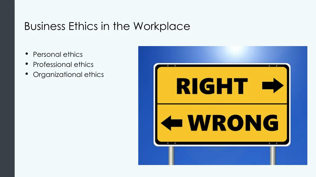business ethics in the workplace