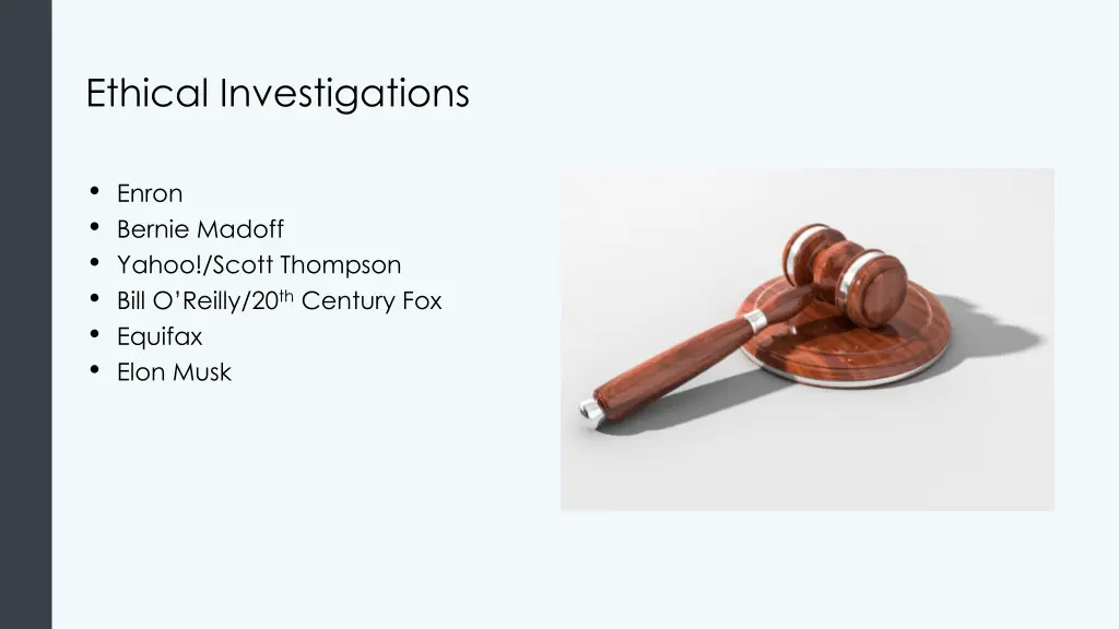 ethical investigations