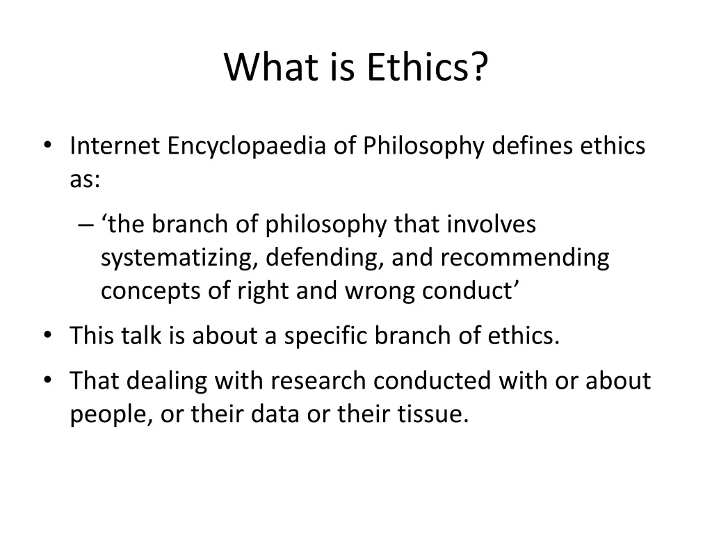 what is ethics