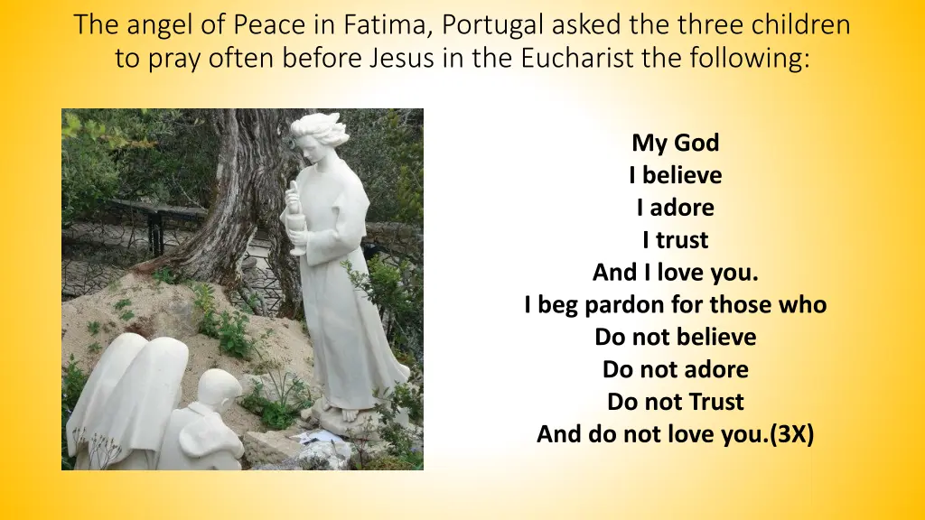 the angel of peace in fatima portugal asked