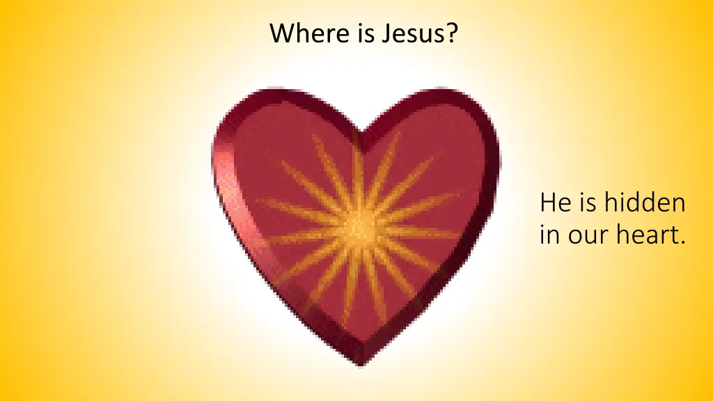 where is jesus