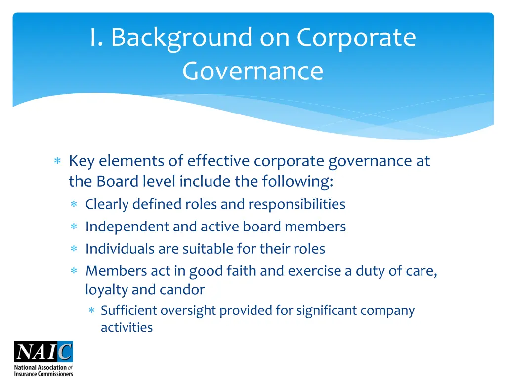 i background on corporate governance 1