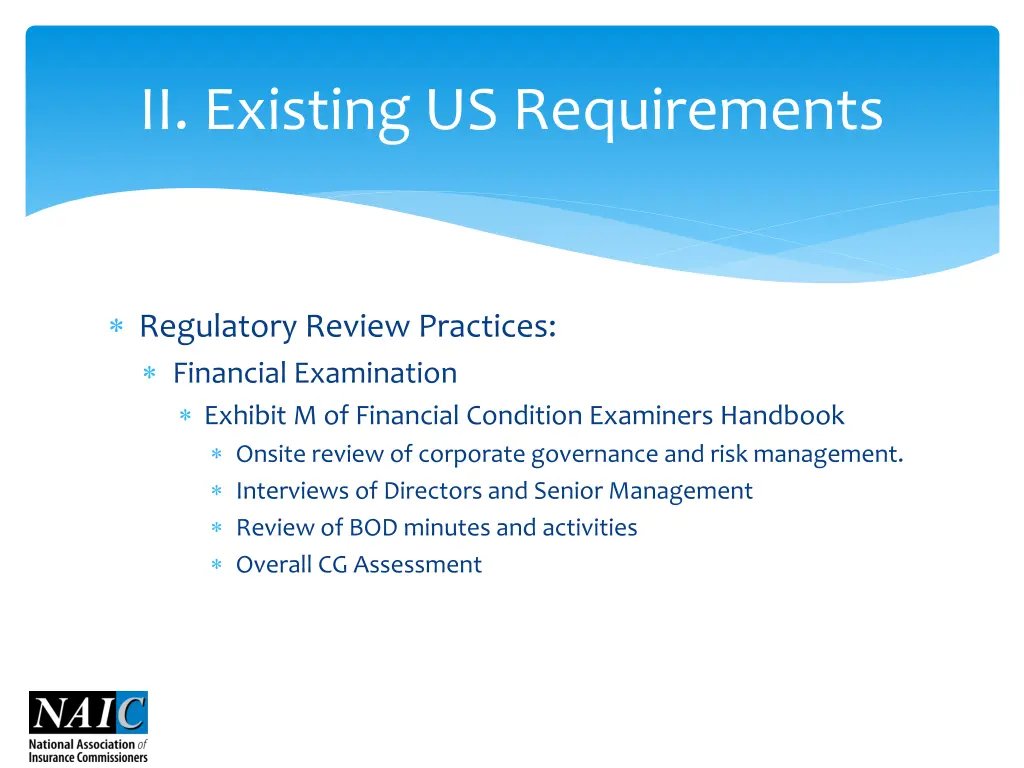 ii existing us requirements 4