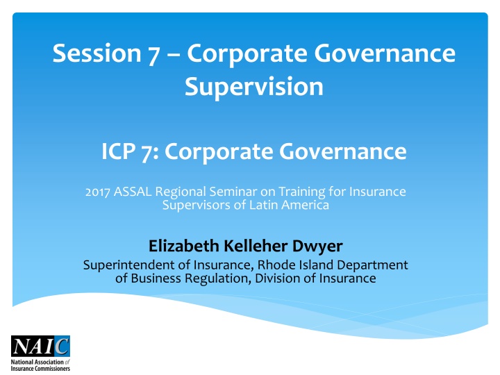 session 7 corporate governance supervision
