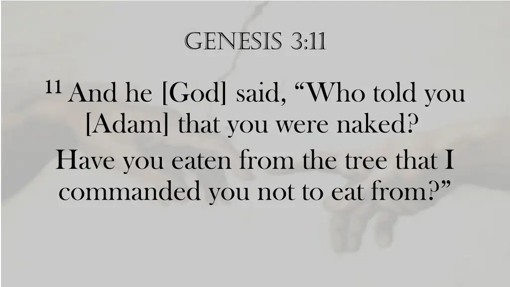 genesis 3 11