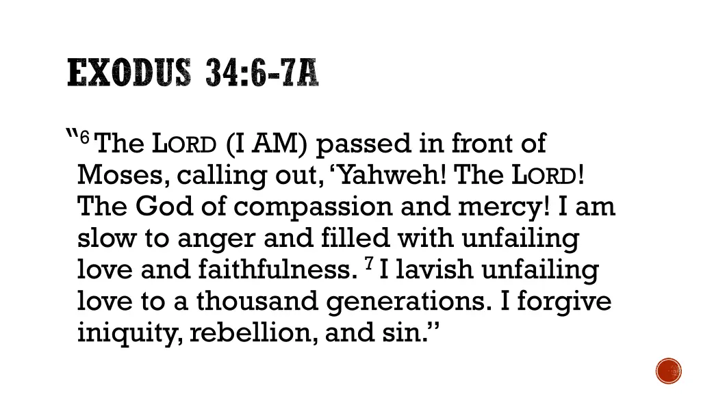 exodus 34 6 7a