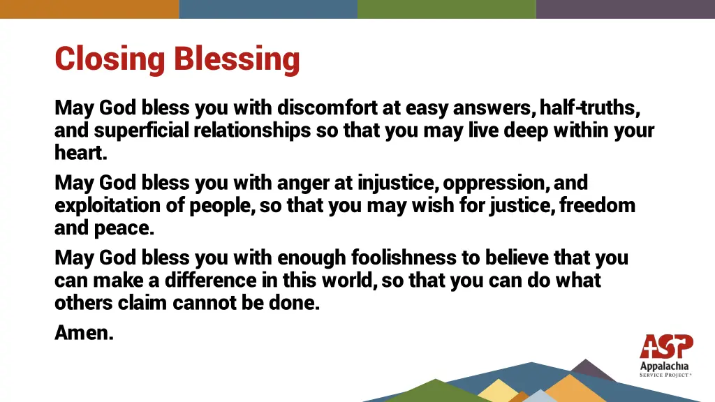 closing blessing