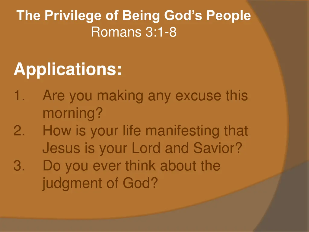 the privilege of being god s people romans 3 1 8 3