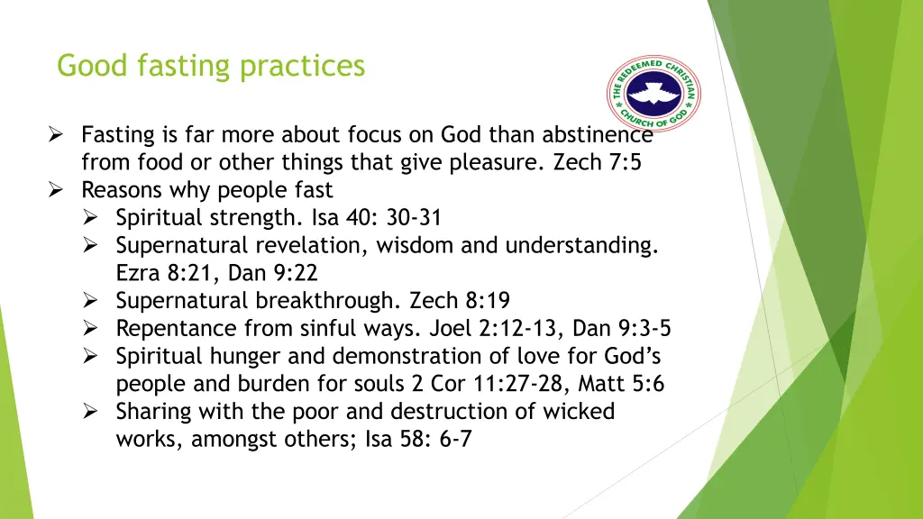 good fasting practices 1