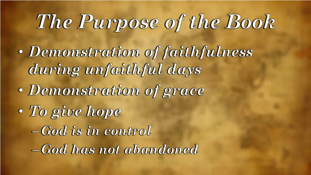 the purpose of the book