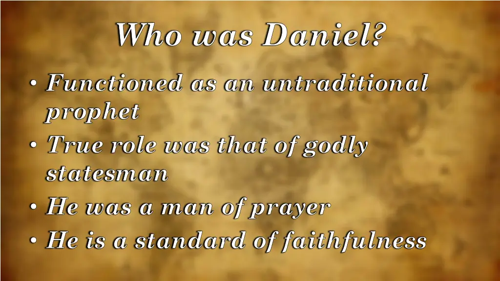 who was daniel 1