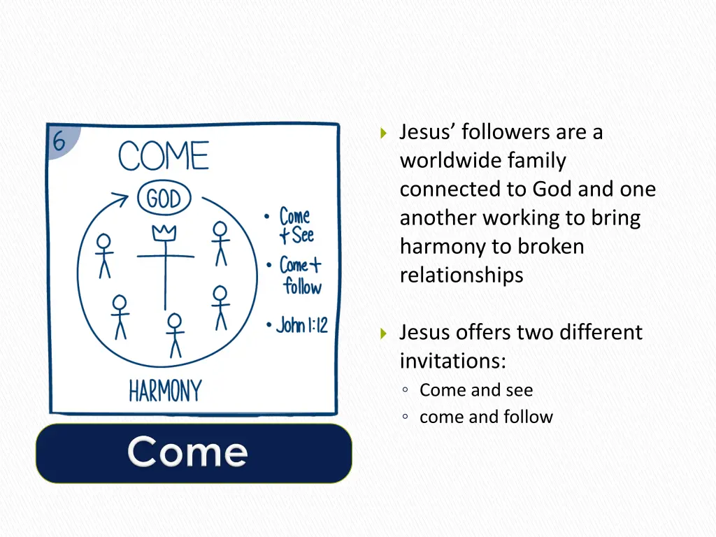 jesus followers are a worldwide family connected