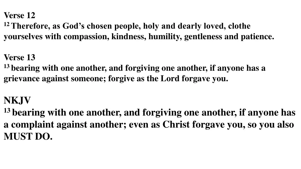 verse 12 12 therefore as god s chosen people holy