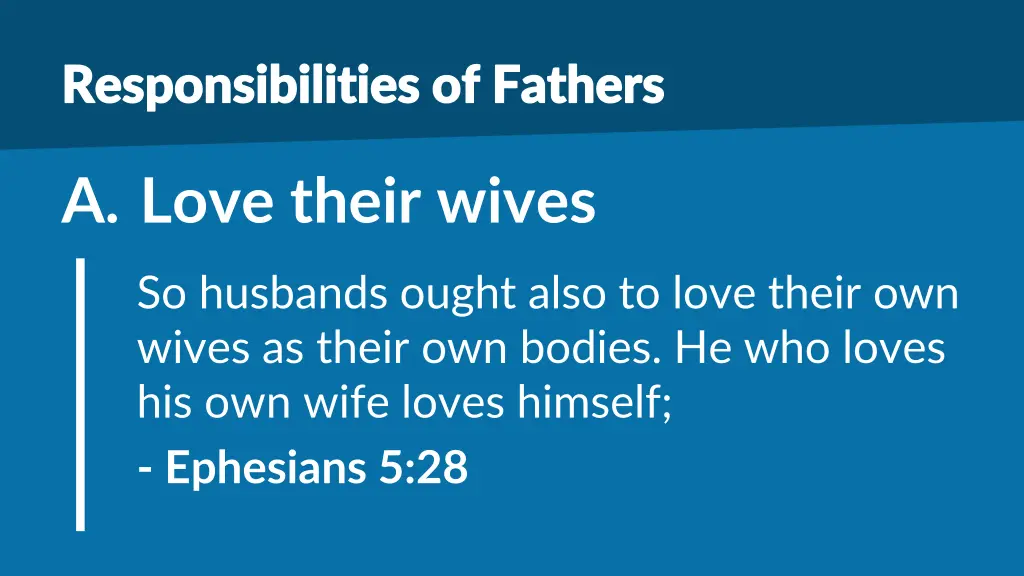 responsibilities of fathers responsibilities