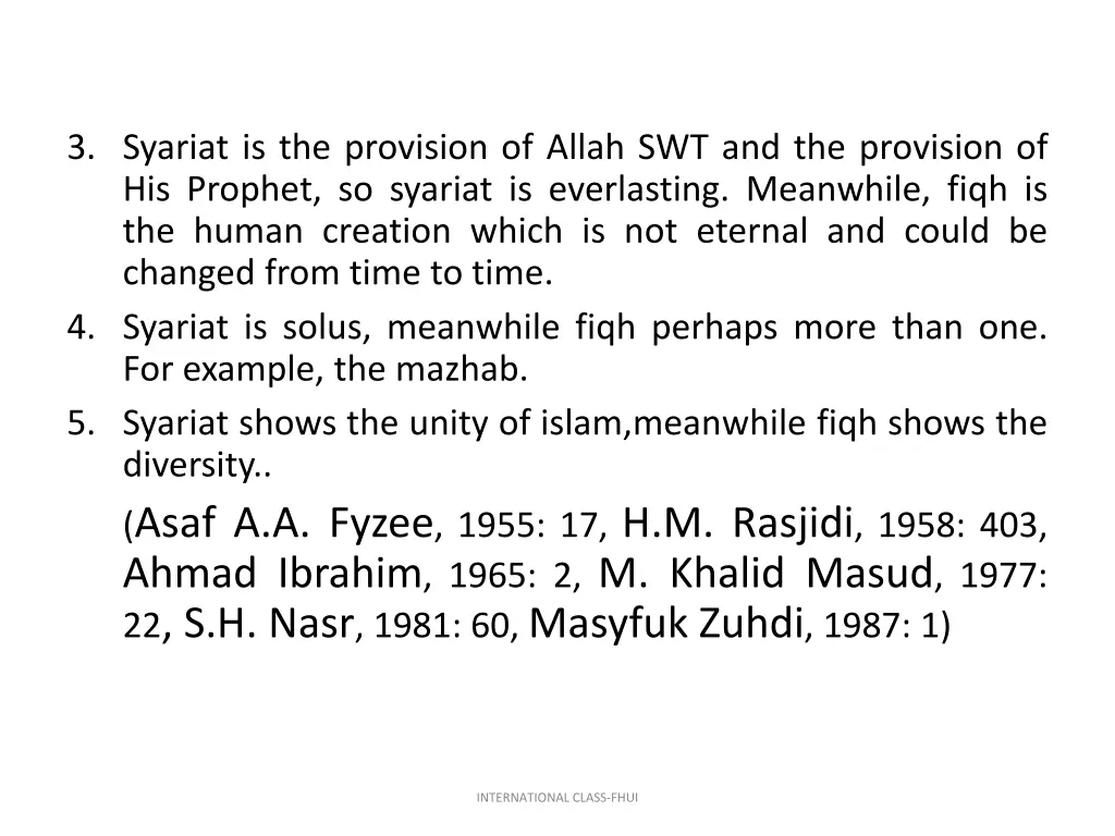 3 syariat is the provision of allah