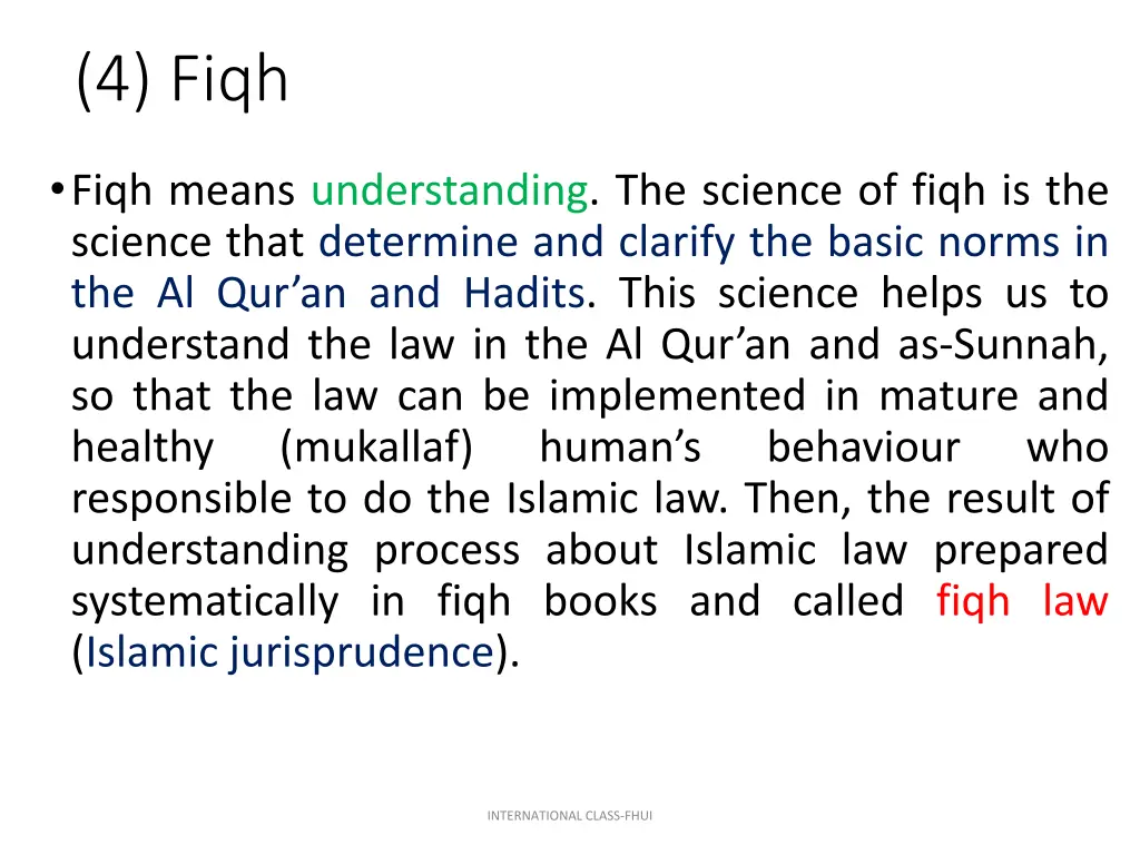 4 fiqh