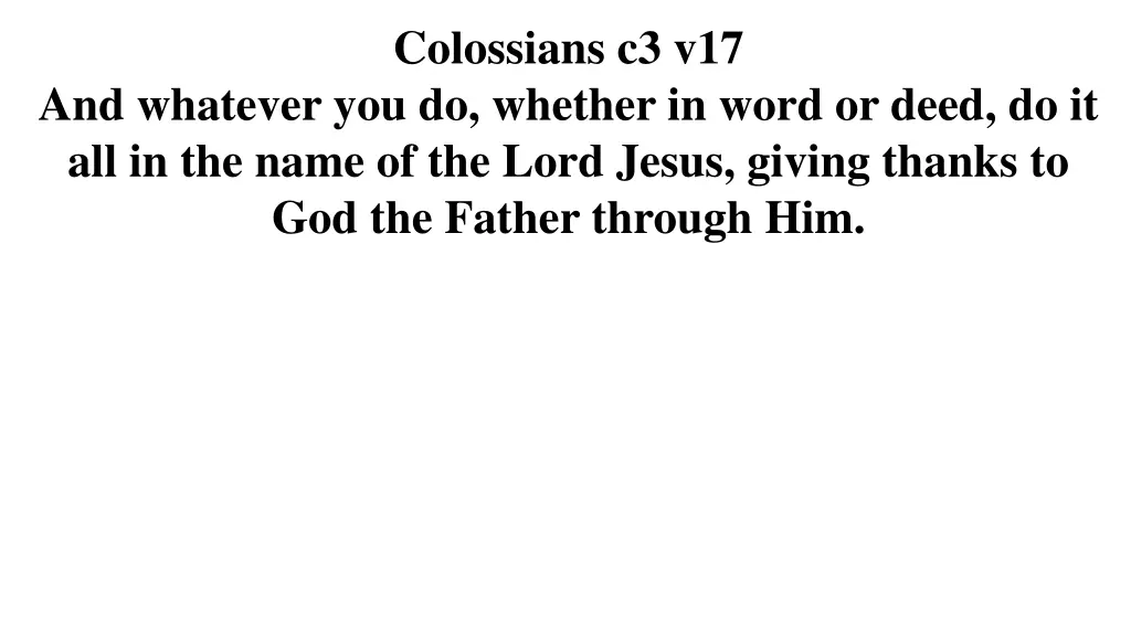 colossians c3 v17