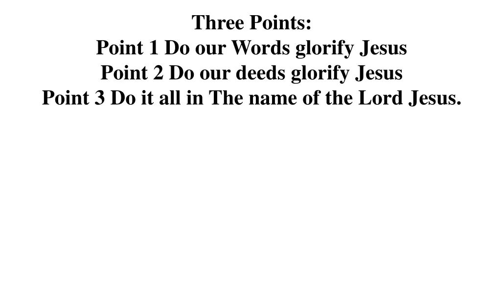 three points
