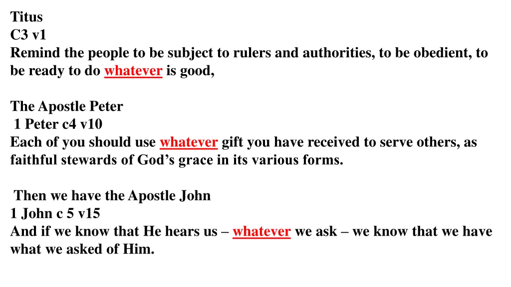 titus c3 v1 remind the people to be subject