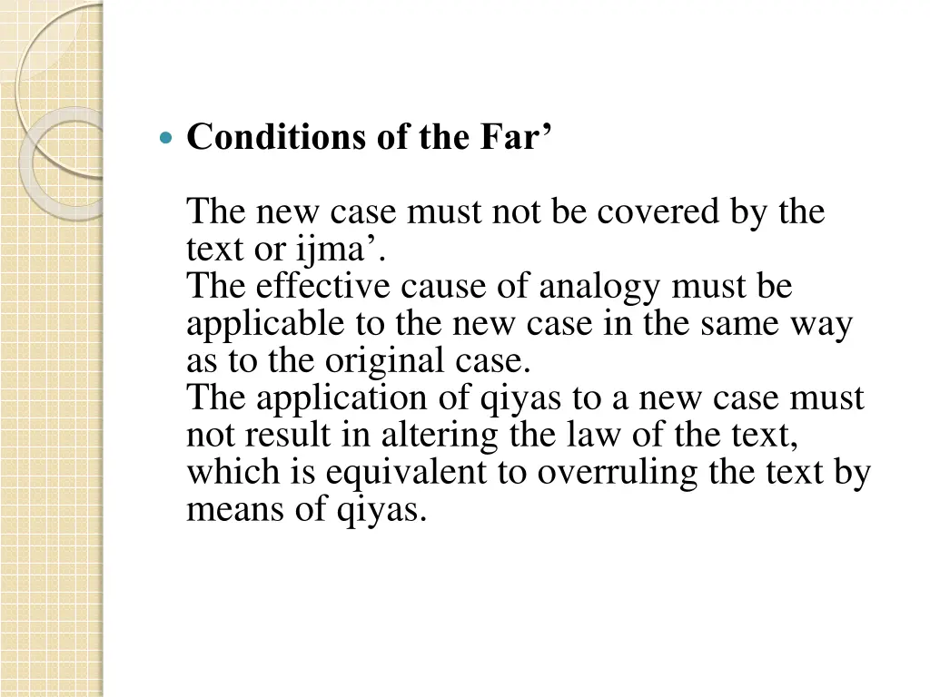 conditions of the far