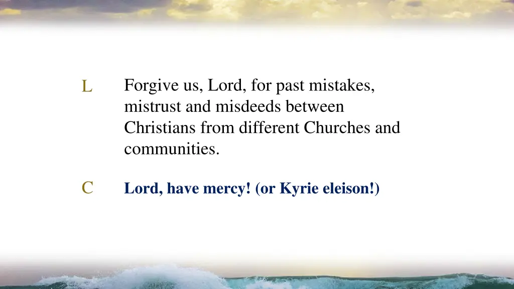 forgive us lord for past mistakes mistrust