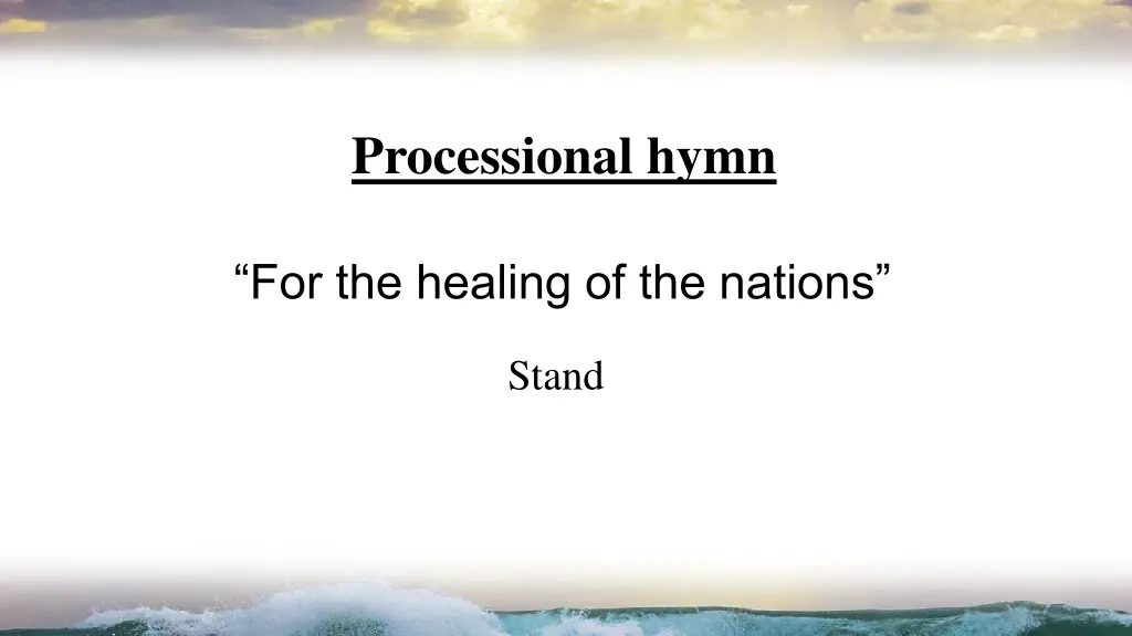 processional hymn