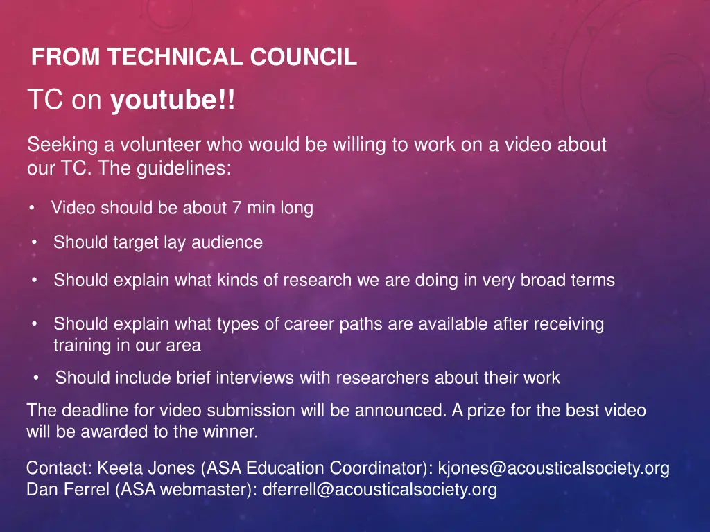 from technical council tc on youtube