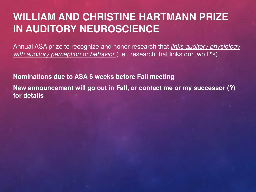 william and christine hartmann prize in auditory 1