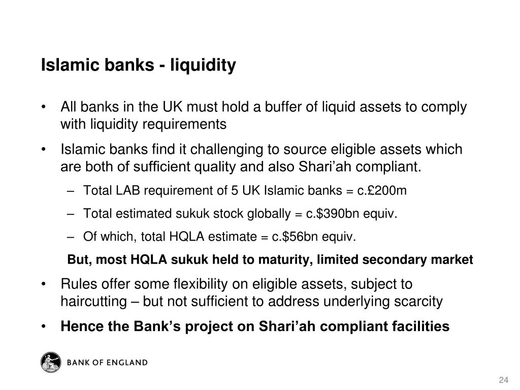 islamic banks liquidity