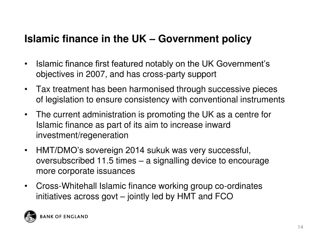islamic finance in the uk government policy