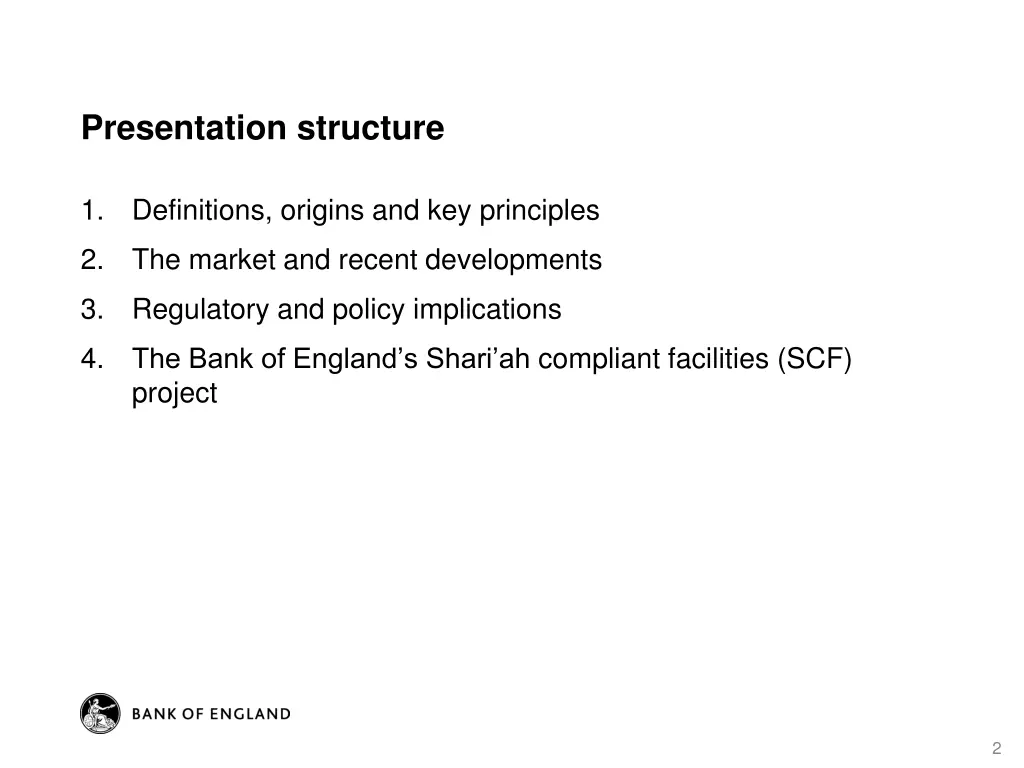 presentation structure