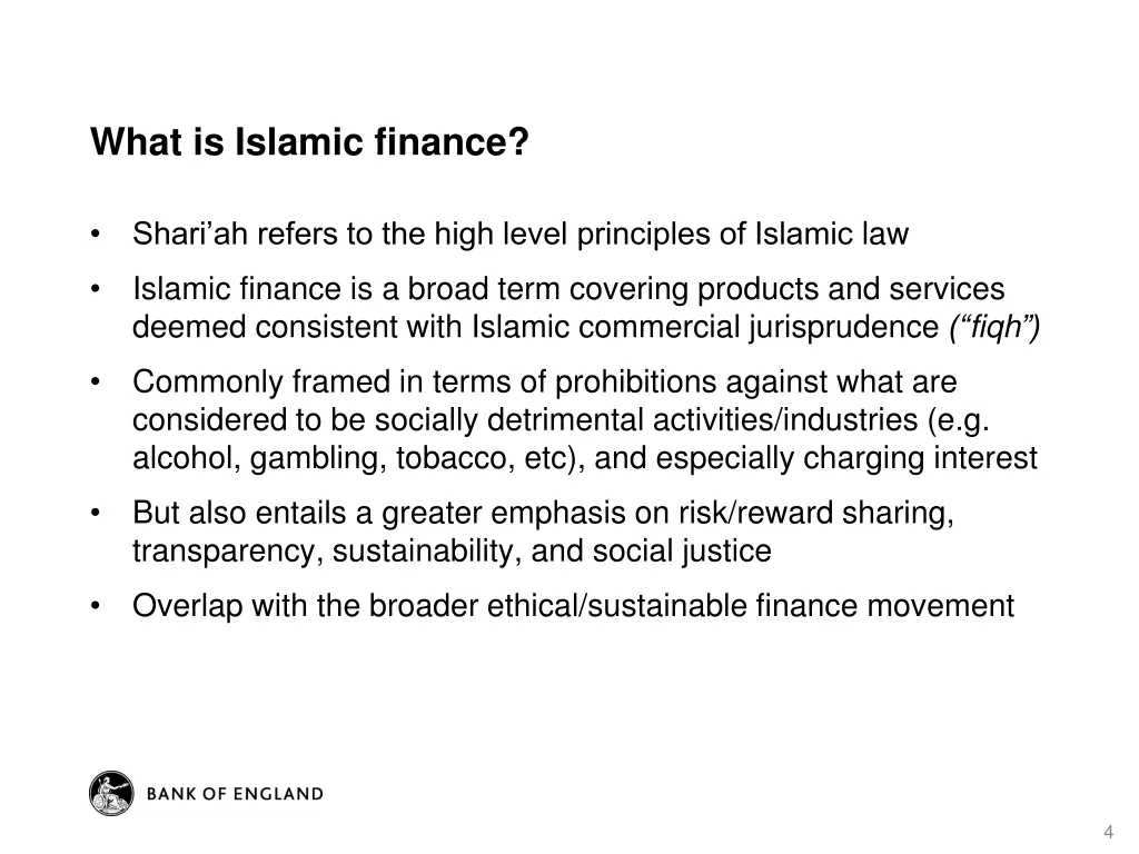 what is islamic finance